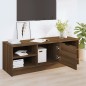 vidaXL Mueble de TV madera contrachapada roble marrón 102x35,5x36,5 cm