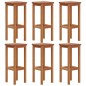 vidaXL Taburetes de barra de cocina 6 unidades madera maciza acacia vidaXL Taburetes de barra de cocina 6 unidades madera maciza acacia