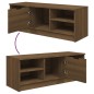 vidaXL Mueble de TV madera contrachapada roble marrón 102x35,5x36,5 cm