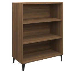 vidaXL Aparador madera contrachapada marrón roble 69,5x32,5x90cm