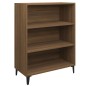 vidaXL Aparador madera contrachapada marrón roble 69,5x32,5x90cm vidaXL Aparador madera contrachapada marrón roble 69,5x32,5x90cm