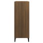 vidaXL Aparador madera contrachapada marrón roble 69,5x32,5x90cm vidaXL Aparador madera contrachapada marrón roble 69,5x32,5x90cm