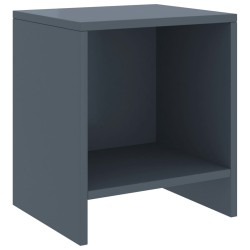 vidaXL Mesitas de noche 2 uds madera de pino gris claro 35x30x40 cm