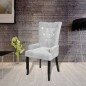 vidaXL Sillón de terciopelo plateado vidaXL Sillón de terciopelo plateado