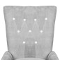 vidaXL Sillón de terciopelo plateado vidaXL Sillón de terciopelo plateado