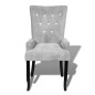 vidaXL Sillón de terciopelo plateado vidaXL Sillón de terciopelo plateado