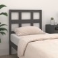 vidaXL Cabecero de cama madera maciza de pino gris 95,5x4x100 cm vidaXL Cabecero de cama madera maciza de pino gris 95,5x4x100 cm