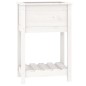 vidaXL Jardinera de madera maciza de pino blanco 54x34,5x81 cm vidaXL Jardinera de madera maciza de pino blanco 54x34,5x81 cm