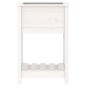 vidaXL Jardinera de madera maciza de pino blanco 54x34,5x81 cm vidaXL Jardinera de madera maciza de pino blanco 54x34,5x81 cm