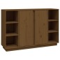 vidaXL Aparador de madera maciza de pino marrón miel 120x35x80 cm vidaXL Aparador de madera maciza de pino marrón miel 120x35x80 cm