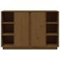 vidaXL Aparador de madera maciza de pino marrón miel 120x35x80 cm vidaXL Aparador de madera maciza de pino marrón miel 120x35x80 cm