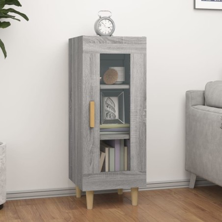 vidaXL Aparador madera de ingeniería gris Sonoma 34,5x34x90 cm