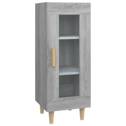 vidaXL Aparador madera de ingeniería gris Sonoma 34,5x34x90 cm