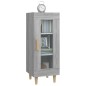 vidaXL Aparador madera de ingeniería gris Sonoma 34,5x34x90 cm vidaXL Aparador madera de ingeniería gris Sonoma 34,5x34x90 cm
