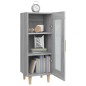 vidaXL Aparador madera de ingeniería gris Sonoma 34,5x34x90 cm vidaXL Aparador madera de ingeniería gris Sonoma 34,5x34x90 cm