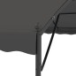 vidaXL Toldo parasol gris antracita 3x4 cm
