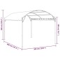 vidaXL Toldo parasol gris antracita 3x4 cm