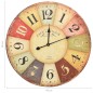 vidaXL Reloj de pared vintage colorido 60 cm