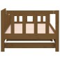 vidaXL Sofá cama extraíble madera maciza de pino marrón 2x(90x200) cm vidaXL Sofá cama extraíble madera maciza de pino marrón 2x(90x200) cm