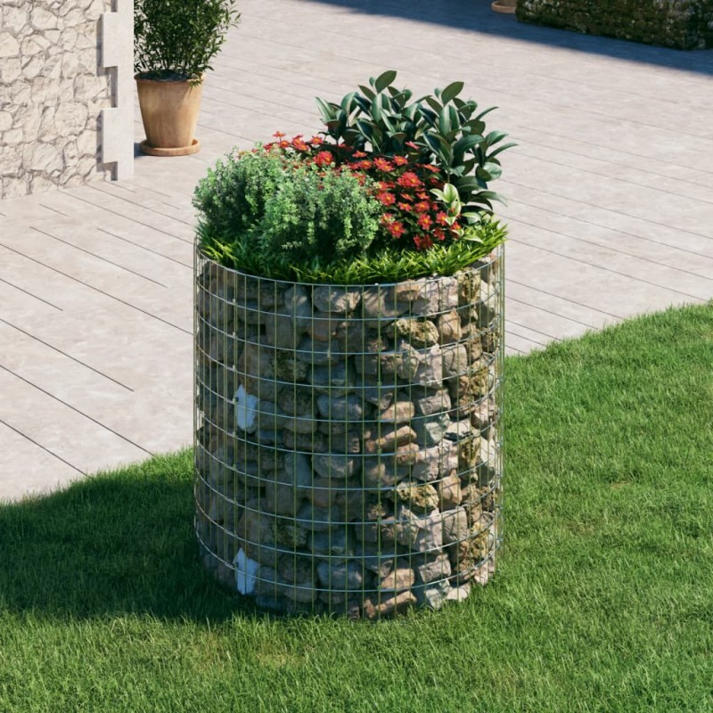 vidaXL Poste circular de gaviones acero galvanizado Ø100x100 cm vidaXL Poste circular de gaviones acero galvanizado Ø100x100 cm