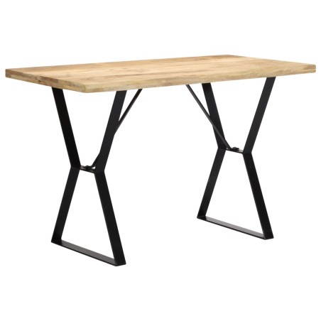 vidaXL Mesa de comedor madera maciza de mango 120x60x76 cm