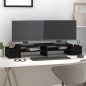 vidaXL Soporte para monitor madera maciza de pino negro 100x27,5x15 cm vidaXL Soporte para monitor madera maciza de pino negro 100x27,5x15 cm
