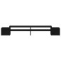 vidaXL Soporte para monitor madera maciza de pino negro 100x27,5x15 cm vidaXL Soporte para monitor madera maciza de pino negro 100x27,5x15 cm