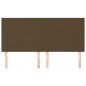vidaXL Cabeceros 4 unidades de tela marrón oscuro 80x5x78/88 cm vidaXL Cabeceros 4 unidades de tela marrón oscuro 80x5x78/88 cm