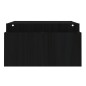 vidaXL Soporte para monitor madera maciza de pino negro 100x27,5x15 cm vidaXL Soporte para monitor madera maciza de pino negro 100x27,5x15 cm
