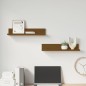 vidaXL Estantes de pared 2 uds madera de pino marrón miel 50x11x9 cm vidaXL Estantes de pared 2 uds madera de pino marrón miel 50x11x9 cm