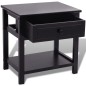 vidaXL Mesitas de noche 2 unidades madera negras vidaXL Mesitas de noche 2 unidades madera negras