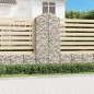 vidaXL Cesta gaviones forma arco hierro galvanizado 100x50x220/240 cm vidaXL Cesta gaviones forma arco hierro galvanizado 100x50x220/240 cm