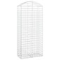 vidaXL Cesta gaviones forma arco hierro galvanizado 100x50x220/240 cm vidaXL Cesta gaviones forma arco hierro galvanizado 100x50x220/240 cm
