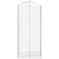 vidaXL Cesta gaviones forma arco hierro galvanizado 100x50x220/240 cm vidaXL Cesta gaviones forma arco hierro galvanizado 100x50x220/240 cm