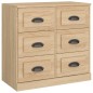 vidaXL Aparador de madera contrachapada roble Sonoma 70x35,5x67,5 cm vidaXL Aparador de madera contrachapada roble Sonoma 70x35,5x67,5 cm
