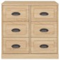 vidaXL Aparador de madera contrachapada roble Sonoma 70x35,5x67,5 cm vidaXL Aparador de madera contrachapada roble Sonoma 70x35,5x67,5 cm