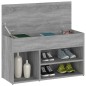 vidaXL Banco zapatero madera contrachapada gris Sonoma 80x30x45 cm vidaXL Banco zapatero madera contrachapada gris Sonoma 80x30x45 cm