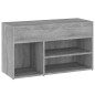 vidaXL Banco zapatero madera contrachapada gris Sonoma 80x30x45 cm vidaXL Banco zapatero madera contrachapada gris Sonoma 80x30x45 cm