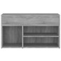 vidaXL Banco zapatero madera contrachapada gris Sonoma 80x30x45 cm vidaXL Banco zapatero madera contrachapada gris Sonoma 80x30x45 cm
