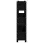 vidaXL Jardinera de madera maciza de pino negro 77x25x104,5 cm vidaXL Jardinera de madera maciza de pino negro 77x25x104,5 cm