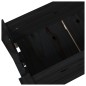 vidaXL Jardinera de madera maciza de pino negro 77x25x104,5 cm vidaXL Jardinera de madera maciza de pino negro 77x25x104,5 cm