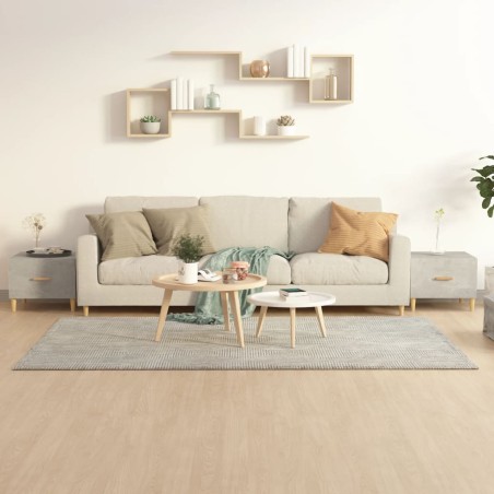 vidaXL Mesa de centro 2 uds madera ingeniería gris hormigón 50x50x40cm