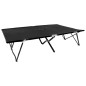 vidaXL Tumbona plegable para 2 personas acero negra