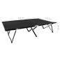 vidaXL Tumbona plegable para 2 personas acero negra