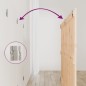 vidaXL Cabecero de cama de pared madera maciza de pino 147x3x90 cm