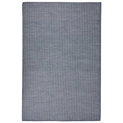 vidaXL Alfombra de exterior de tejido plano azul 120x170 cm