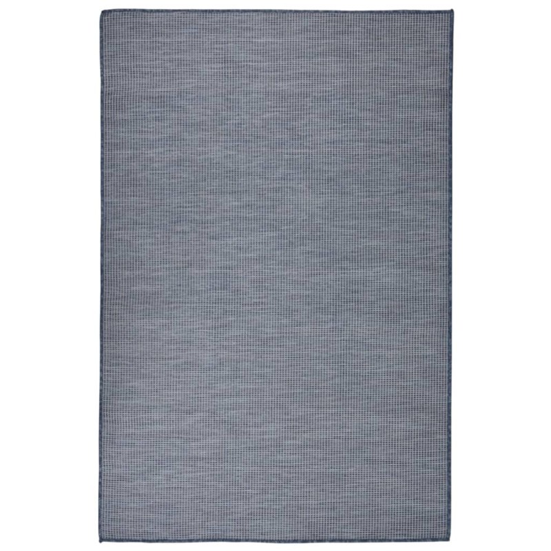 vidaXL Alfombra de exterior de tejido plano azul 120x170 cm vidaXL Alfombra de exterior de tejido plano azul 120x170 cm