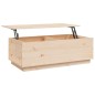 vidaXL Mesa de centro de madera maciza de pino 100x50x35 cm vidaXL Mesa de centro de madera maciza de pino 100x50x35 cm