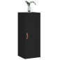 vidaXL Armario de pared madera de ingeniería negro 34,5x34x90 cm
