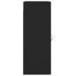 vidaXL Armario de pared madera de ingeniería negro 34,5x34x90 cm